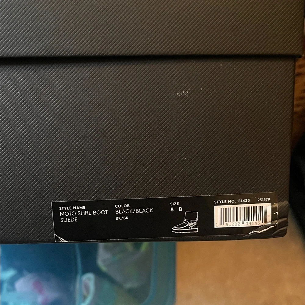 Coach Black Shearling Cuff Ankle Boot - Picture 3 of 10